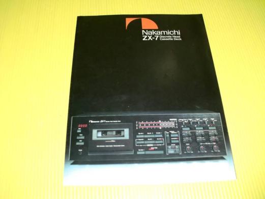 Nakamichi/ナカミチ カタログ ZX-7 カセットデッキ 昭和58年(1983年