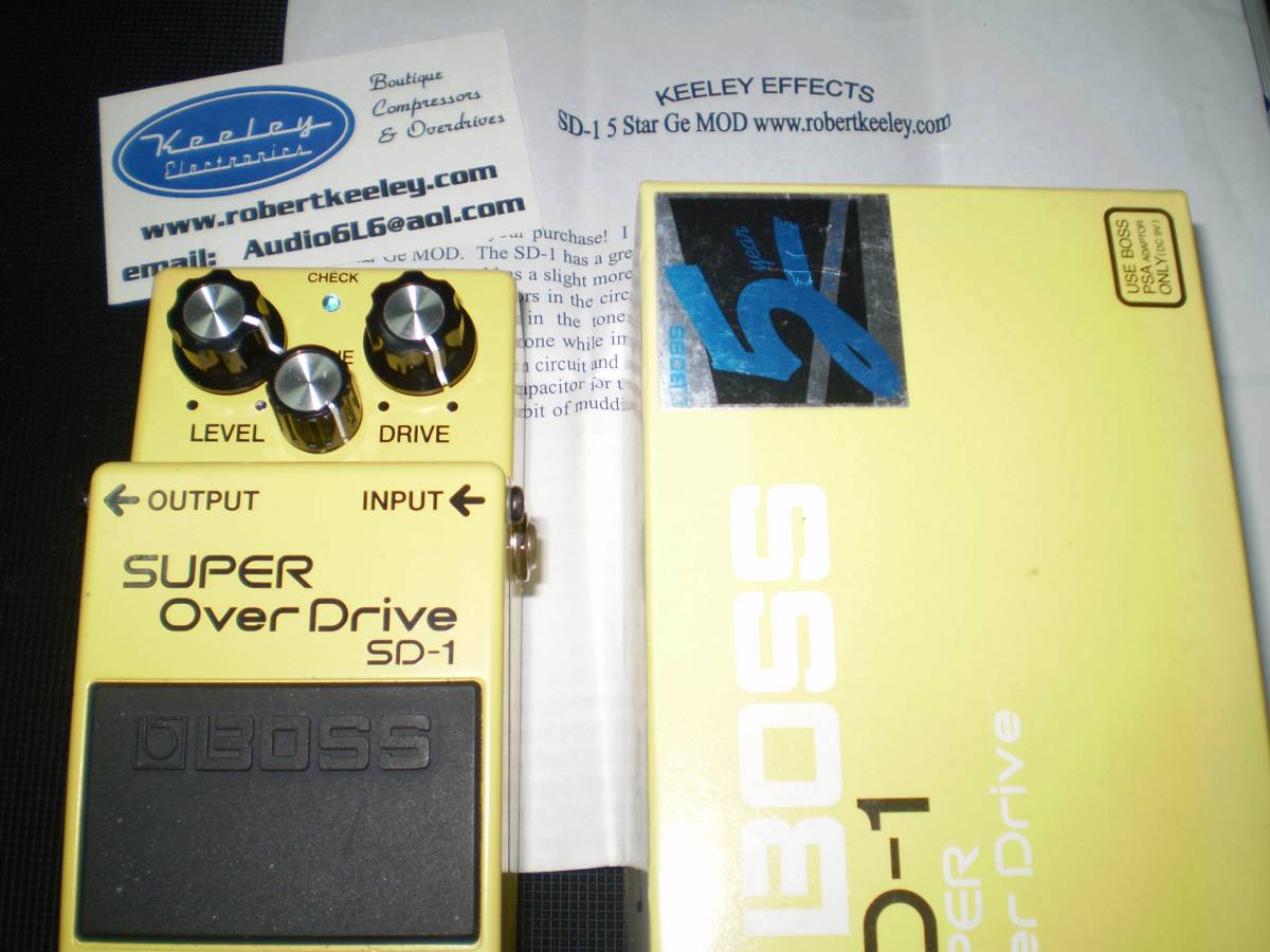 Keeley BOSS SD-1 5Star Ge Mod 初期