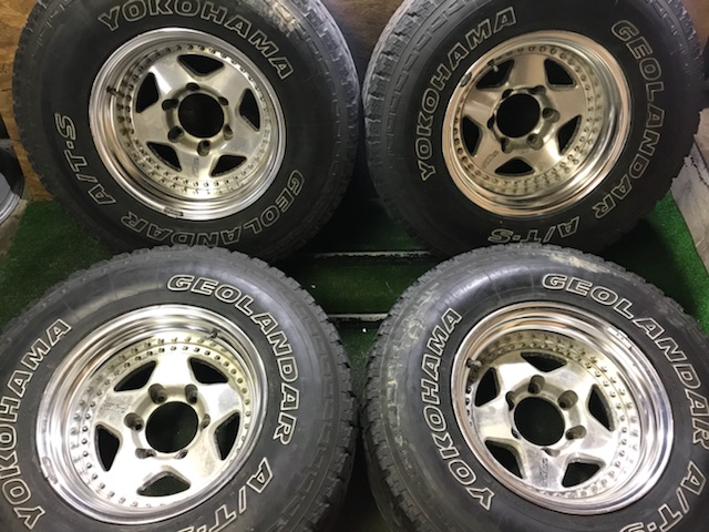 必見1円スタート ZZYZX RUGUNA ザイジックス ラグナ 15×8.5J?9J?6HPCD139.7-25～-30 YOKOHAMA/GEOLANDAR A/T-S 31×10.50R15LT (TD44)