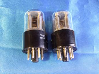 USA製 GE 6SL7GT 2本 シルバープレート 未使用 元箱有