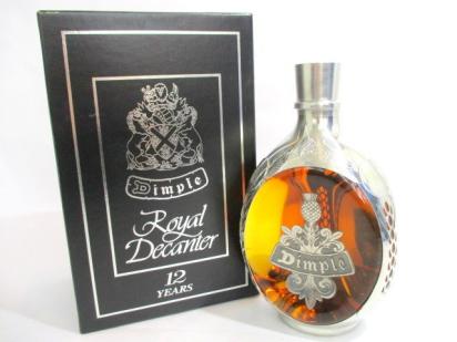 ディンプル 12年 ロイヤル デキャンタ シルバー 1円☆古酒【ディンプル