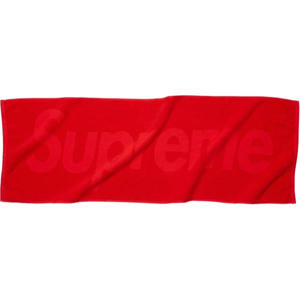 新品　未開封 Supreme Terry Logo Hand Towel Red Towel Terry | Cotton Red Hand Towels for x Logo Embroidered Gift