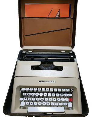 Me815】オールドグッチ ケース付 olivetti Lettera 35 ヴィンテージ