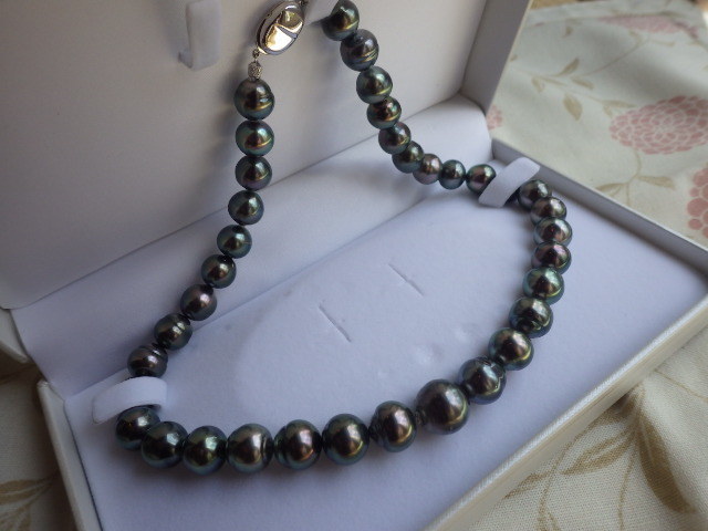 黒蝶真珠大珠ネックレス10.5-13.3mm （新品未使用品）
