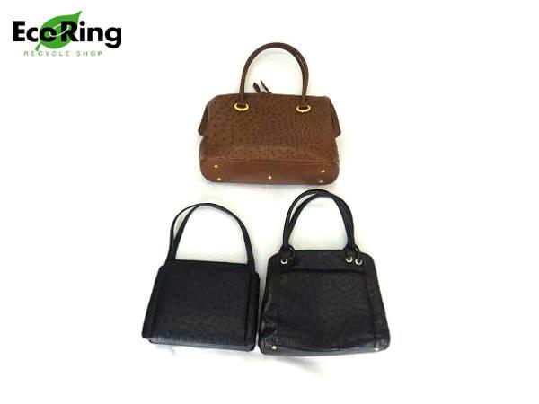 【SALE，正規品】 1円 レディースバッグ オーストリッチ ハンドバッグ トートバッグ 計3点セット EV641(オーストリッチ)｜売買されたオークション情報、yahooの商品情報をアーカイブ公開 - オークファン オーストリッチ
