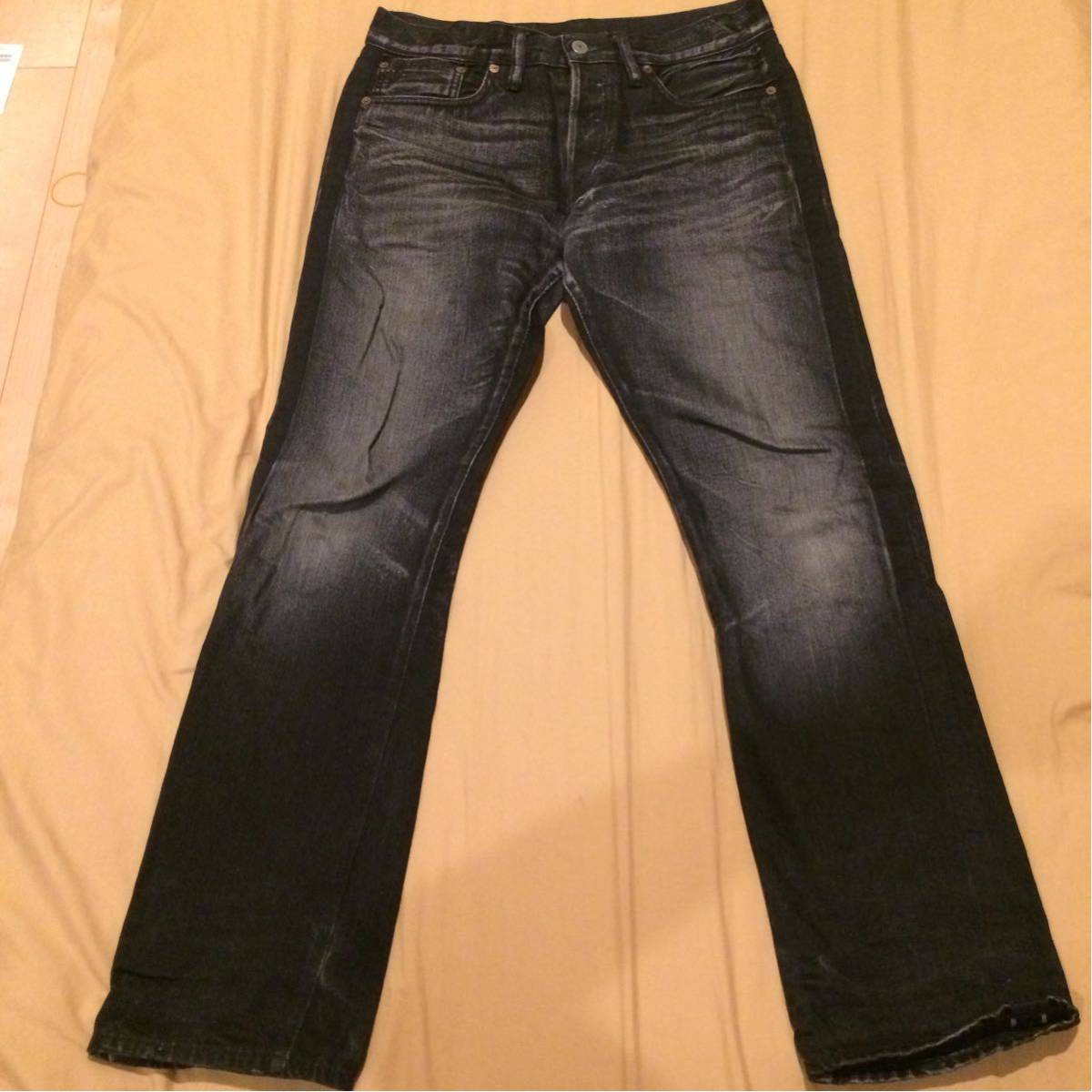 RRL 側章ブラックデニム SLIM FIT 30×30 ジョニーディプ アメリカ製RRL 