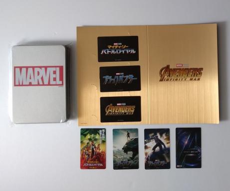 MARVEL　アベンジャーズインフィニティウォー　ムビチケ特典 ムビチケ全7種セット 台紙付き アベンジャーズ インフィニティウォー