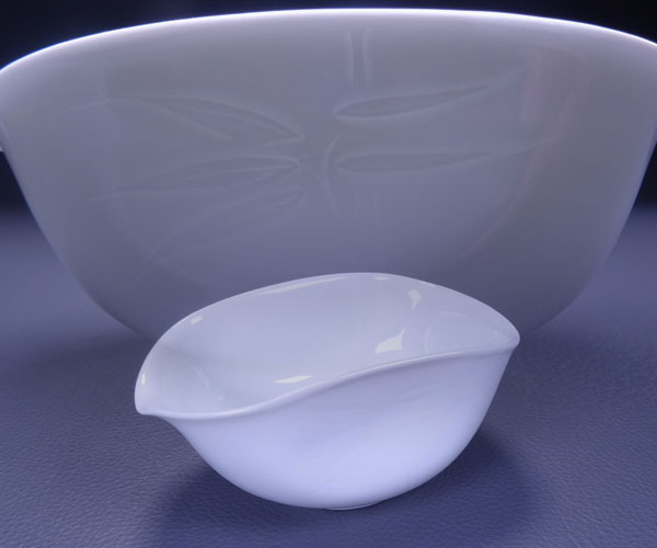 千寿美術】人間国宝 井上萬ニ 白磁彫文煎茶器◇共箱/在銘/煎茶道具