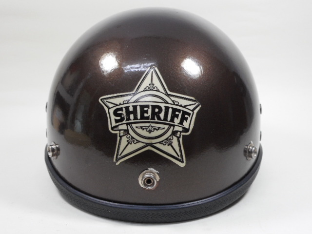 60s BUCO PROTECTOR SHERIFF ハーフヘルメット☆ 60年代 ブコ