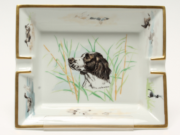 エルメス HERMES 犬 灰皿 エルメス HERMES 灰皿 アッシュトレイ 葉っぱ
