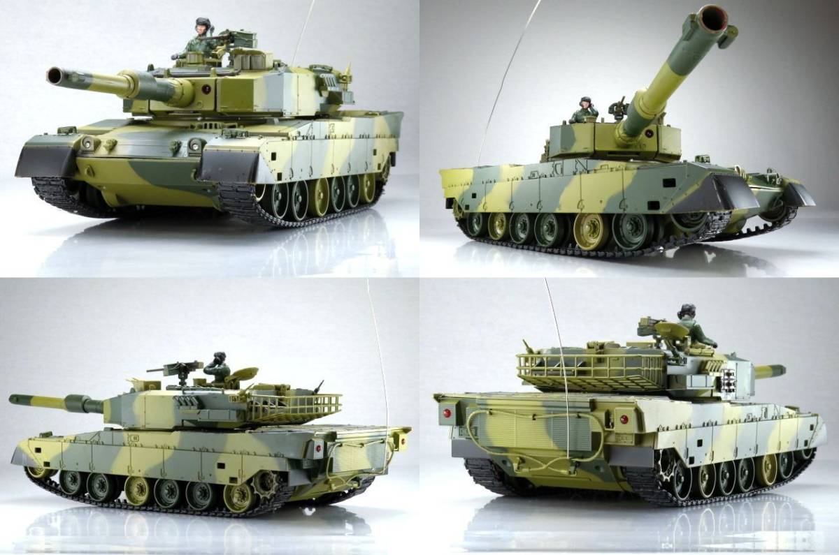 RC0604 電動 ラジコン セット 1/24 バトルタンク 陸上自衛隊 90式戦車