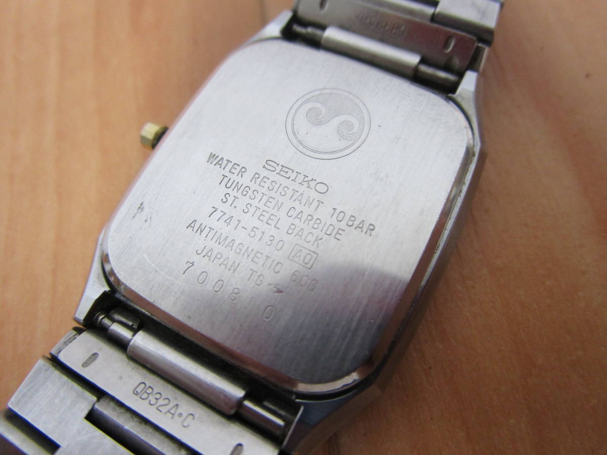 SEIKO / セイコー / DoLce / ドルチェ / 7741-5130 / TUNGSTEN CARBIDE 