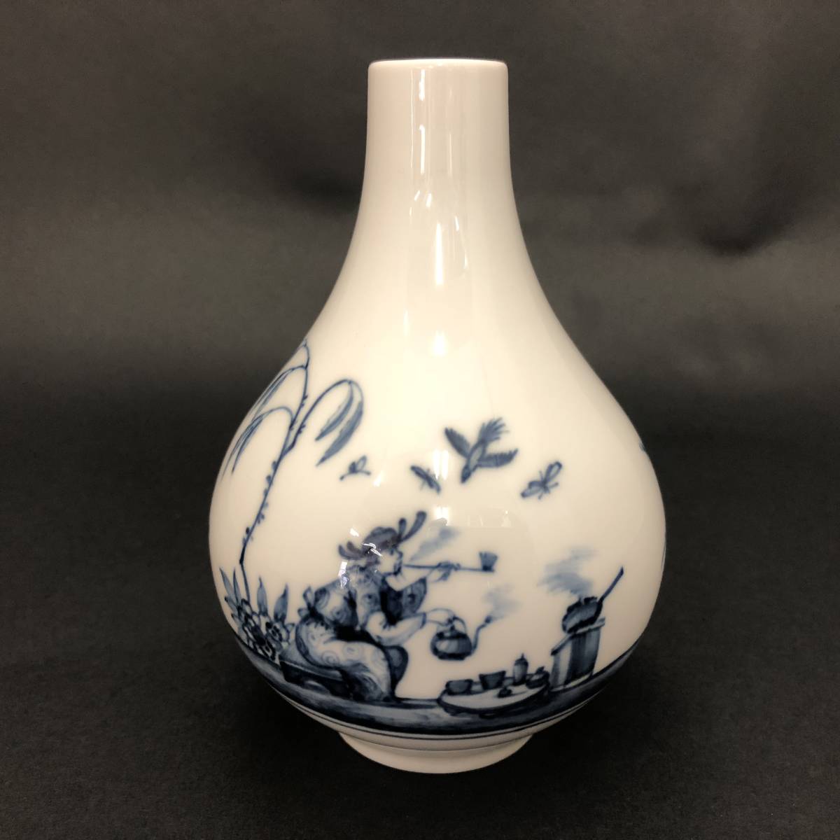 Meissen マイセン 花瓶 一輪挿し ブルーオニオン 1000円スタート