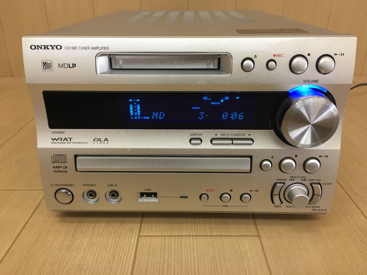 G4/21-14【ONKYO/オンキョー】CD/MDシステムコンポ FR-N7FX/D-N7FX 