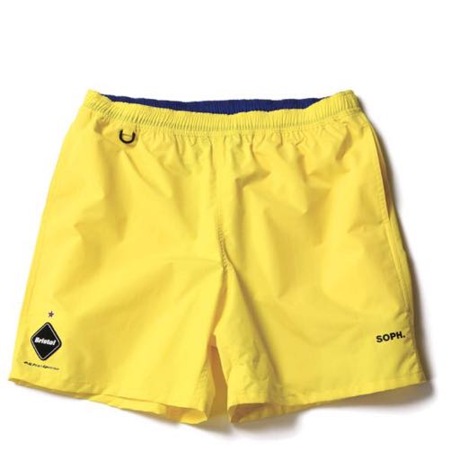2018 FCRB bristol NYLON EASY SHORTS S yellow 【公式通販】