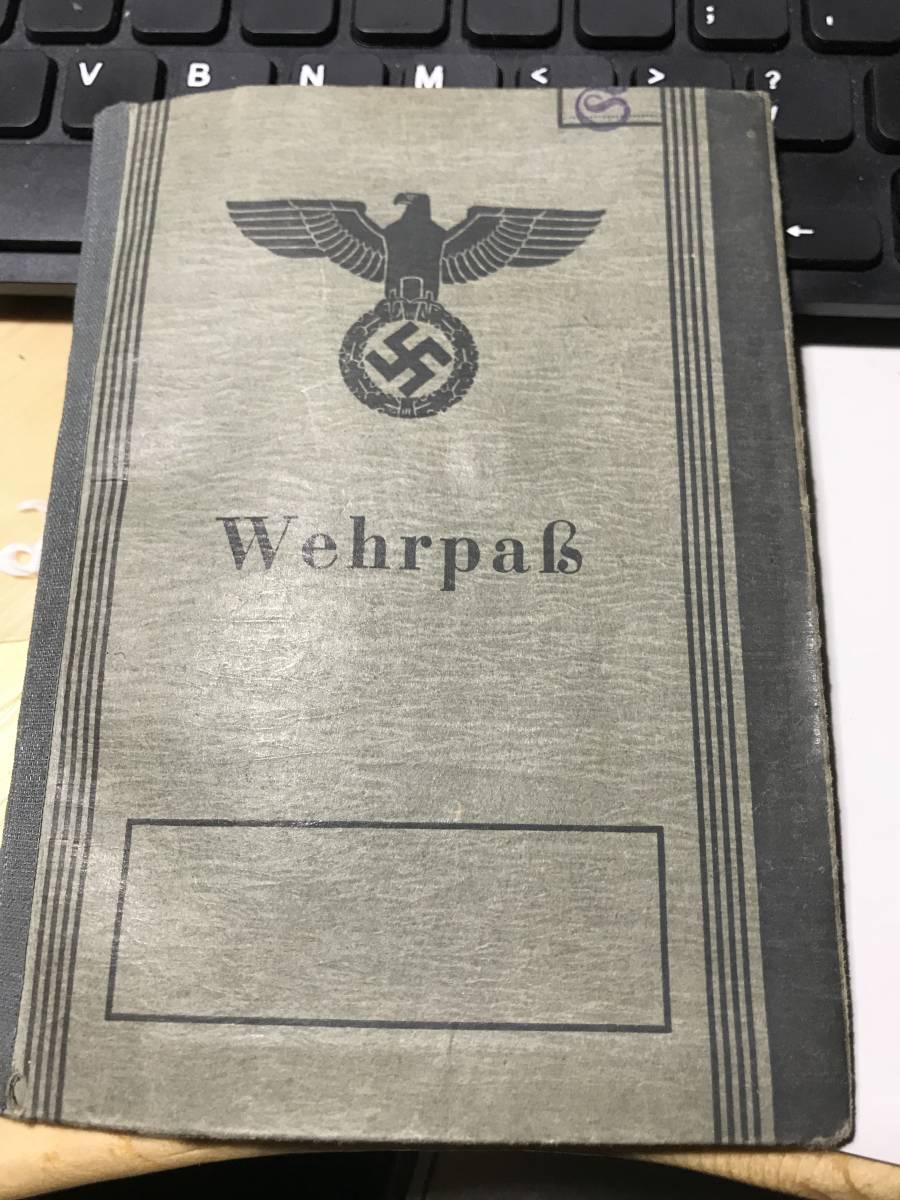 【ドイツ】第三帝国 軍隊手帳(戦争後期） ミリタリー 個人装備 【公式