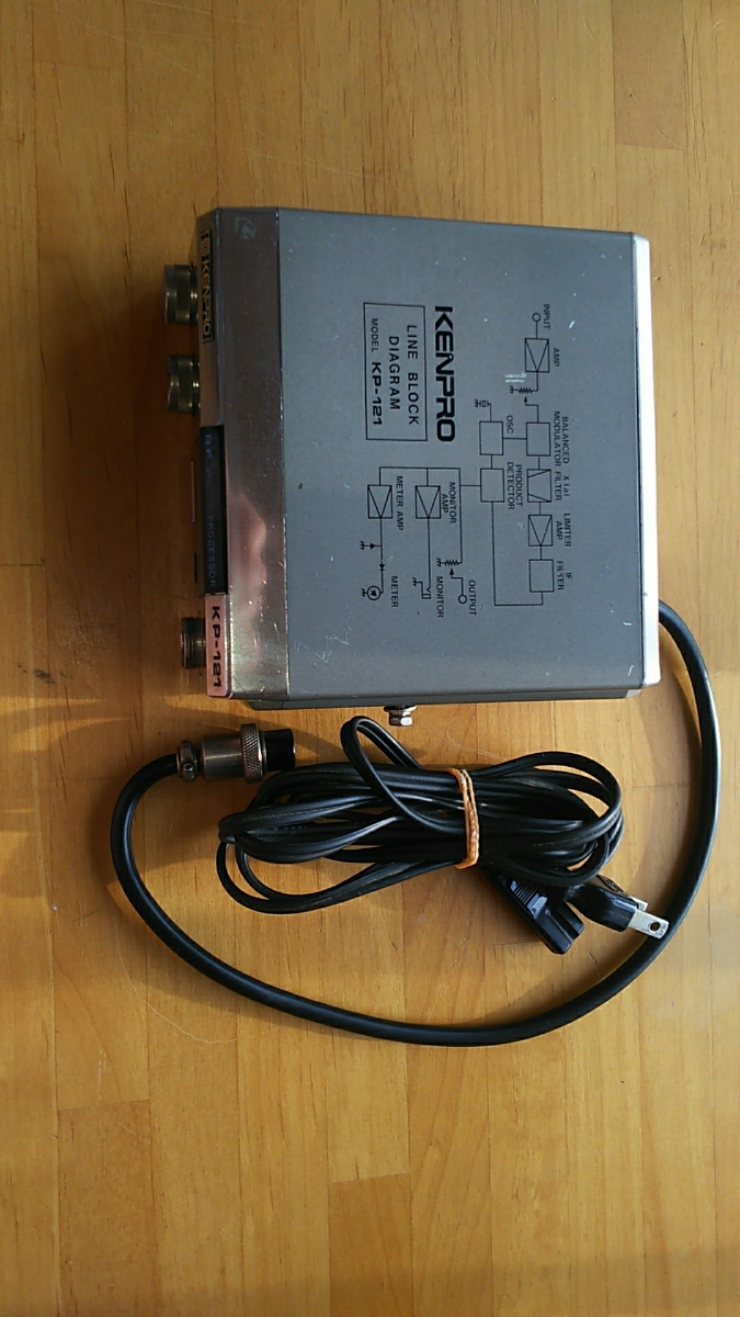 4) KENPRO KP-121 ケンプロ スピーチプロセッサー 無線機具 通電OK