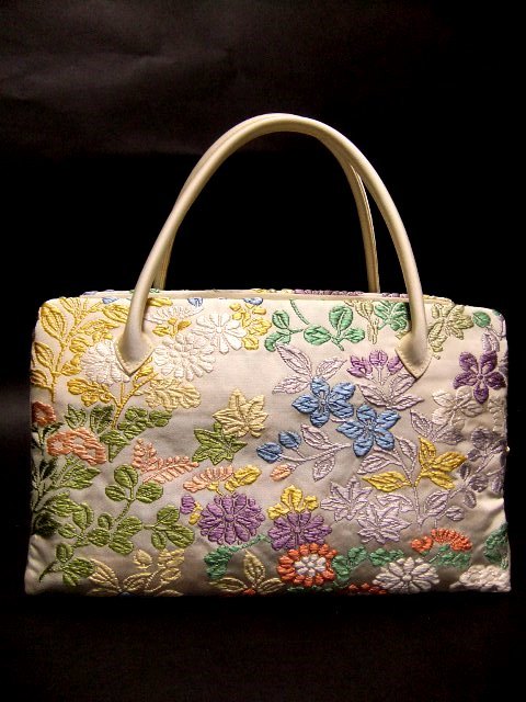 【宝彩館】高級 西陣帯地使用 正絹 利休バッグ 和装 23 利休バッグ 正絹 和装バッグ 結婚式 お茶会 SHOP