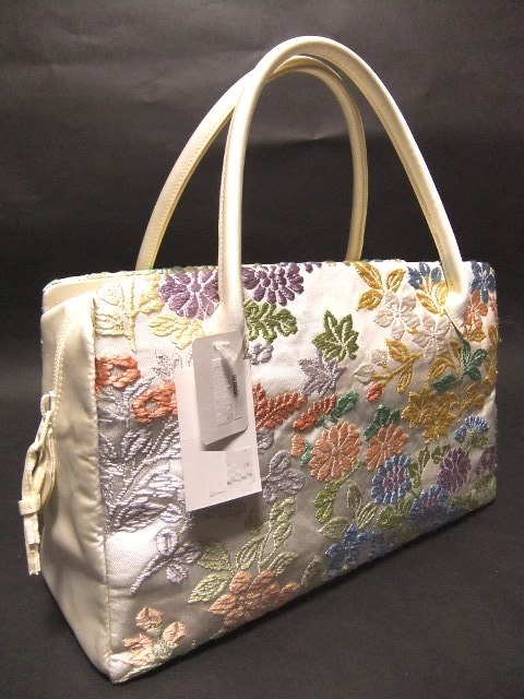 【宝彩館】高級 西陣帯地使用 正絹 利休バッグ 和装 23 利休バッグ 正絹 和装バッグ 結婚式 お茶会 SHOP