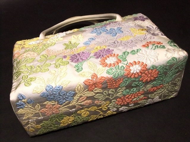 【宝彩館】高級 西陣帯地使用 正絹 利休バッグ 和装 23 利休バッグ 正絹 和装バッグ 結婚式 お茶会 SHOP