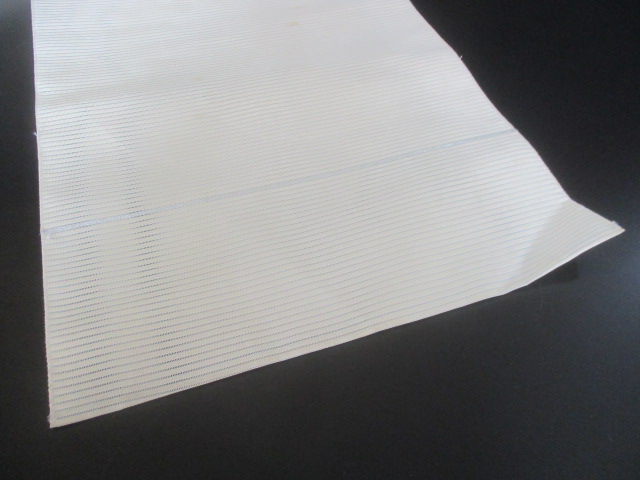 【赤字超特価,安い】 ★良品★ 1円 絹 絽綴れ 夏物 波 幾何学 抽象 八寸 開き名古屋帯 長さ374cm◆逸品◆【夢職】