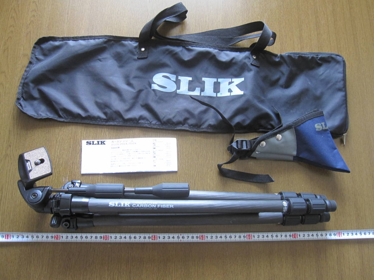  SLIK カーボン三脚 CARBON 713 EX 雲台 バッグ他付(三脚)｜売買されたオークション情報、yahooの商品情報をアーカイブ公開 - オークファン 三脚