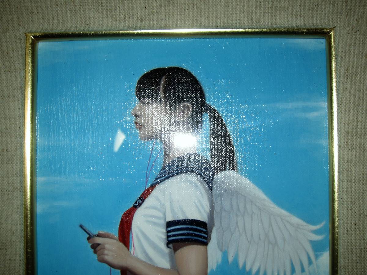 塩見恭央◇油彩美人画(美少女画)◇2016年の作品◇タイトル「あの夏の青