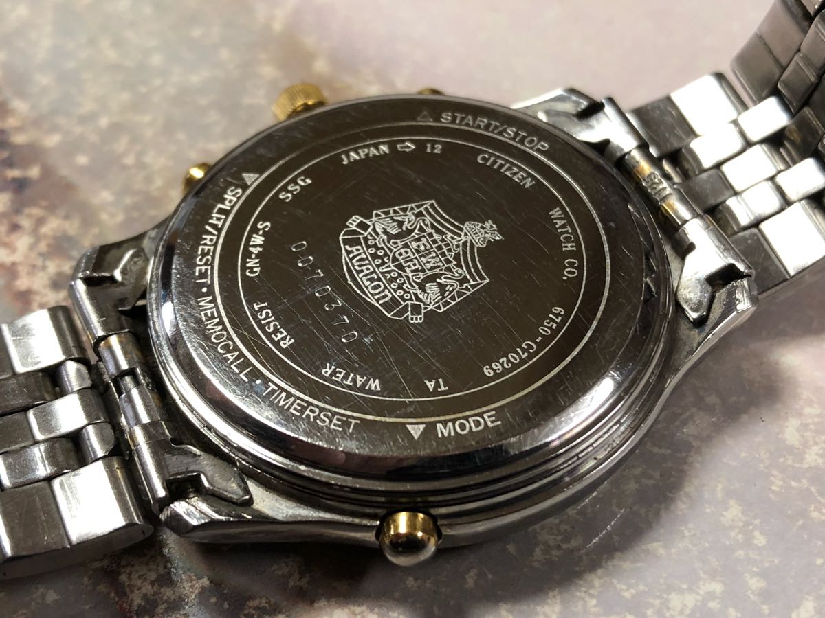 超希少】CITIZEN シチズン アバロン スーパークロノ クロノグラフ
