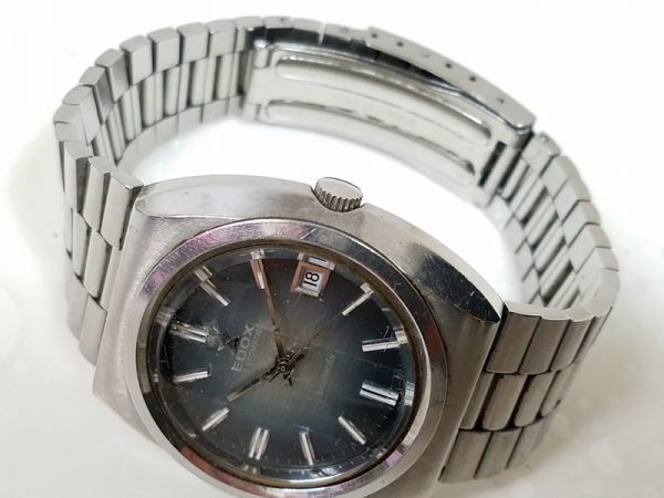 jc□エドックス シルバーホーン 200253 自動巻き 純正ブレス メンズ