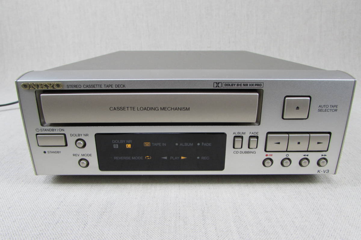 動作OK！！】カセットデッキ ONKYO オンキョー K-V3