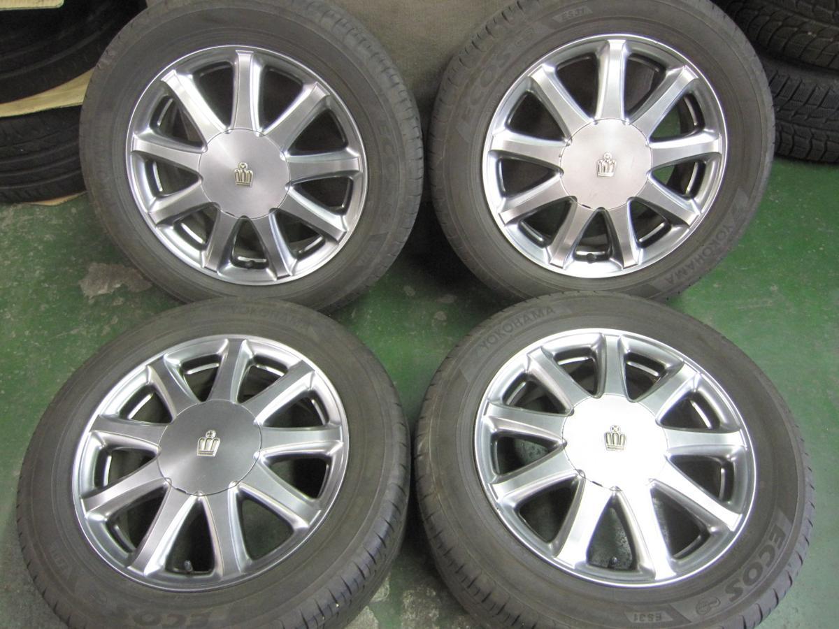 最安値 13444 トヨタ15クラウン純正16インチアルミ 215/55R16セット(ラジアルタイヤ)｜売買されたオークション情報、yahooの商品情報をアーカイブ公開 - オークファン 5穴