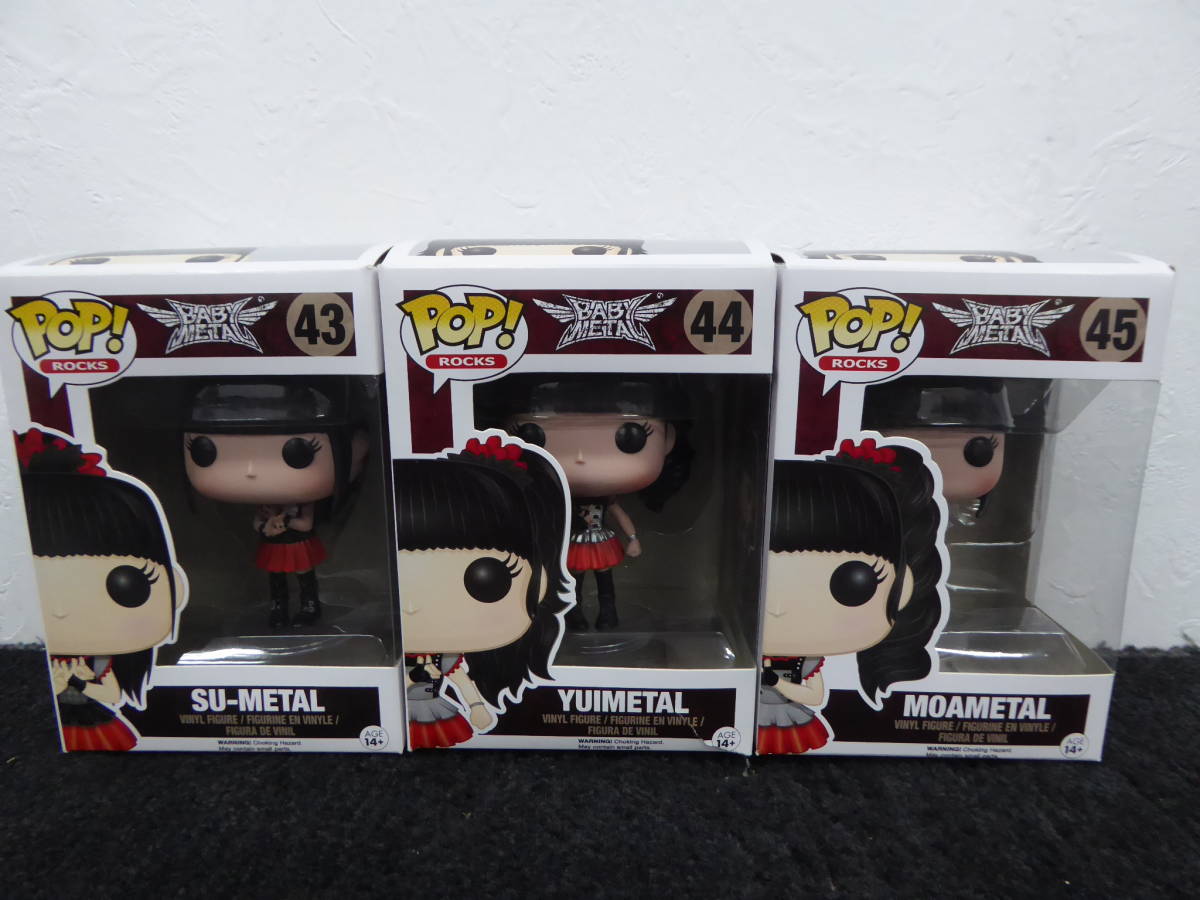 正規品，100%新品 A13-30 BABYMETAL Funko POP Rocks 3体セット ベビーメタル ファンコ SU-METAL YUIMETAL MOAMETAL(芸能人、タレント)｜売買されたオークション情報、yahooの商品情報をアーカイブ公開 - オークファン 芸能人、タレント
