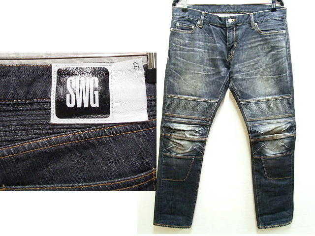 美品】REPRESENT ライダー バイカー デニム スキニー W32 即決[W32]美 