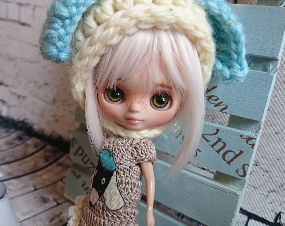 Qoo*s custom カスタムプチブライス・たれ耳うさちゃん・プチブライス