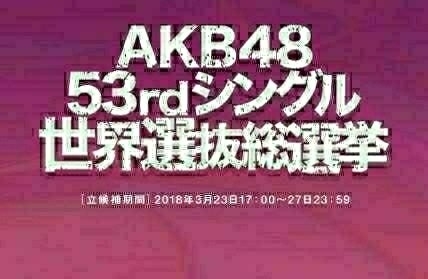 AKB48 53rd選抜総選挙 投票券 ○100枚セット。