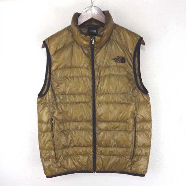 k14956/THE NORTH FACE ノースフェイス ジップ ダウンベスト 軽量 ライトダウン (株)ゴールドウィン ND18170 L 茶 宅急便コンパクト対応