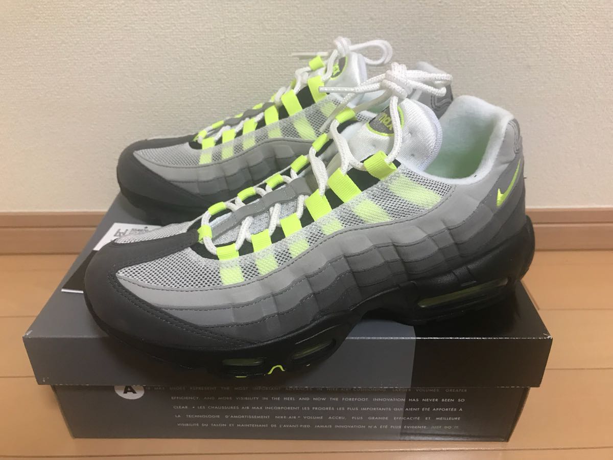限定セール，人気セール 納品書付き 2018 NIKE AIR MAX 95 OG NEON US8.5 26.5cm VOLT イエローグラデ(26.5cm)｜売買されたオークション情報、yahooの商品情報をアーカイブ公開 - オークファン 26.5cm
