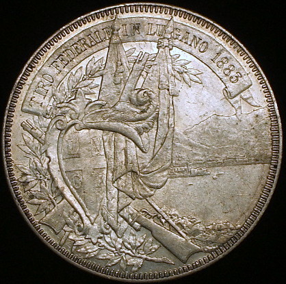 Yahoo!オークション 直径37mm) 「スイス 射撃祭 銀貨」世界 (硬貨) の