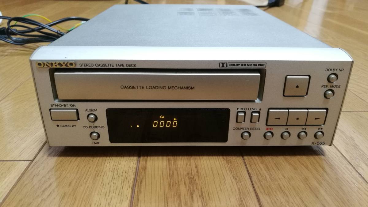 ONKYO オンキヨー K-505TX カセットデッキ 単品 [Intecシリーズ]◇簡易