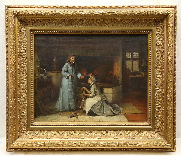 Wish 中世ヨーロッパ西洋美術彷彿 時代絵 板に油彩 約6号 二人の美人 真作 Opavobae2 人物画 売買されたオークション情報 Yahooの商品情報をアーカイブ公開 オークファン Aucfan Com