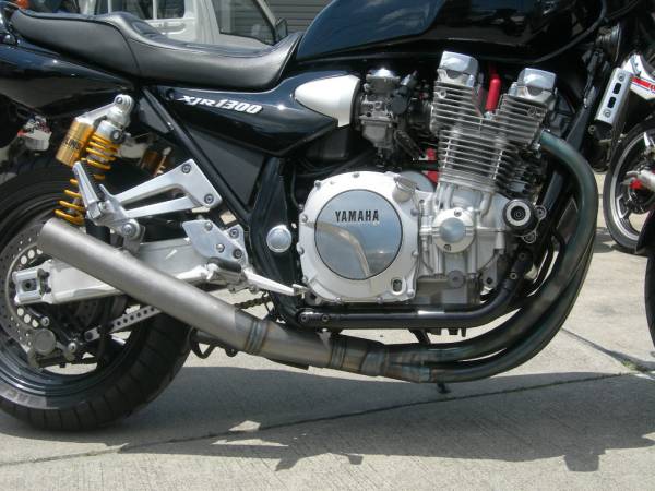 XJR1200/1300用ショート集合 【 ゼス管ショートマフラー 手曲