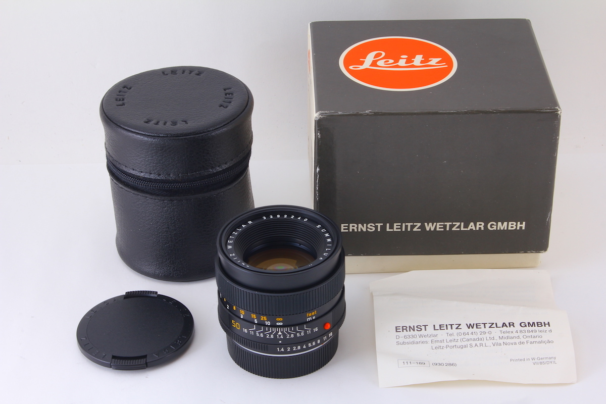 奇跡☆超新品級☆Leica SUMMILUX-R 50mm F1.4 E55 Rカム☆コレクターズ