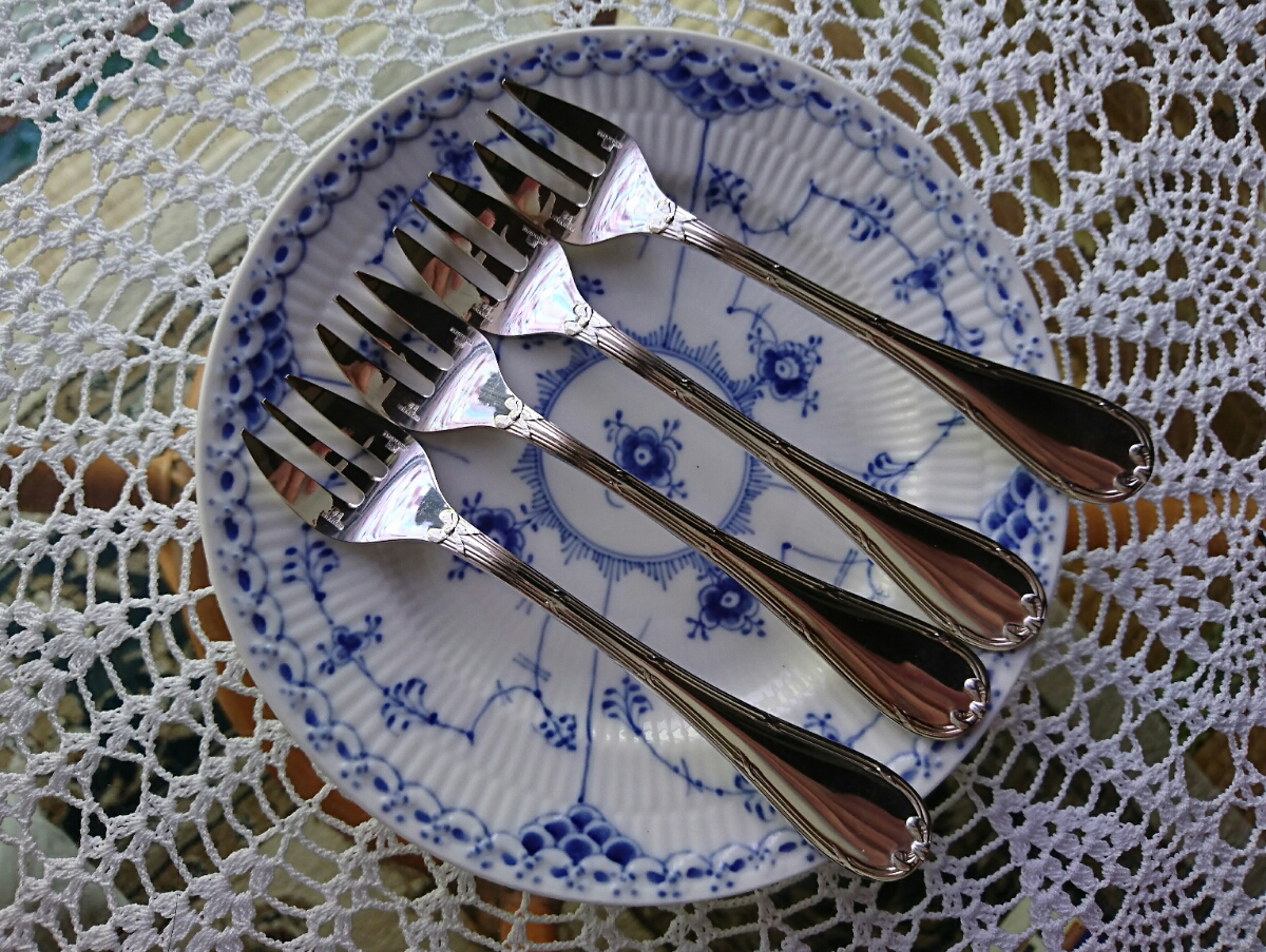 Christofle☆クリストフル リュバン オイスターフォーク ×2 フォーク