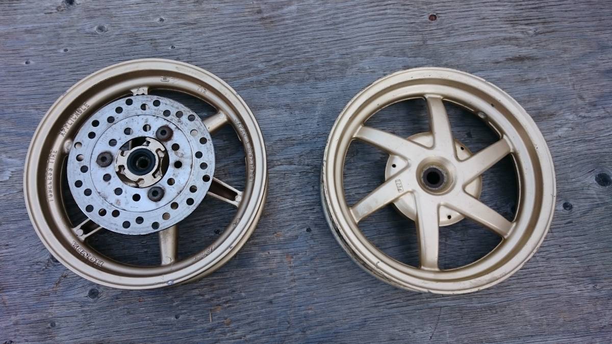 ライブディオzx af35 純正金前後ホイール ZX ホンダ DIO KN企画 ライブディオZX : スーパーディオZX ライブ
