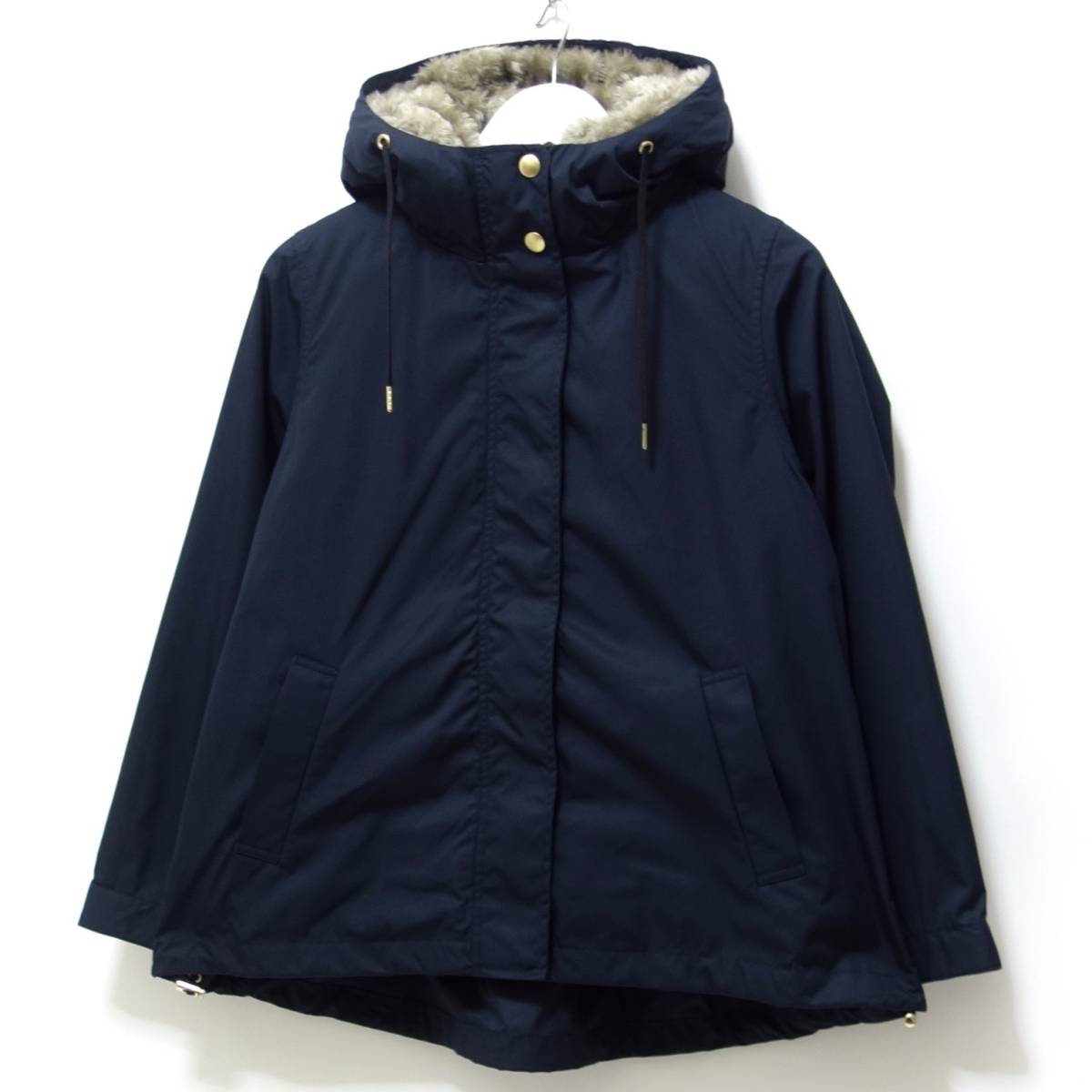 SLOBE IENA / エコファーライナー付きフードミリタリーブルゾン 