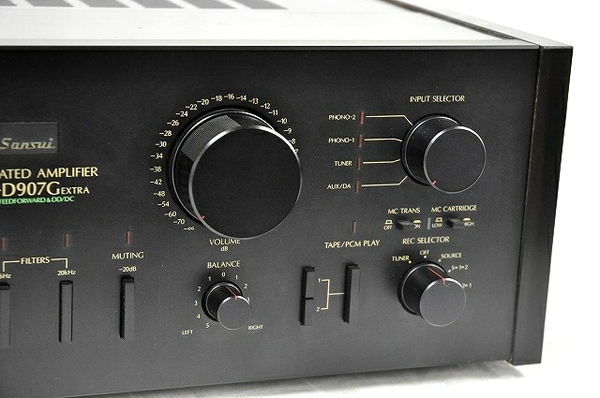 ジャンク サンスイ AU-D907G EXTRA プリメインアンプ ブラック
