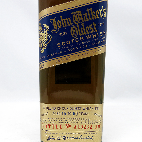 DKG古酒JOHN WALKER'S OLDEST AGED 15TO60YEARS ジョン ウォーカーズ