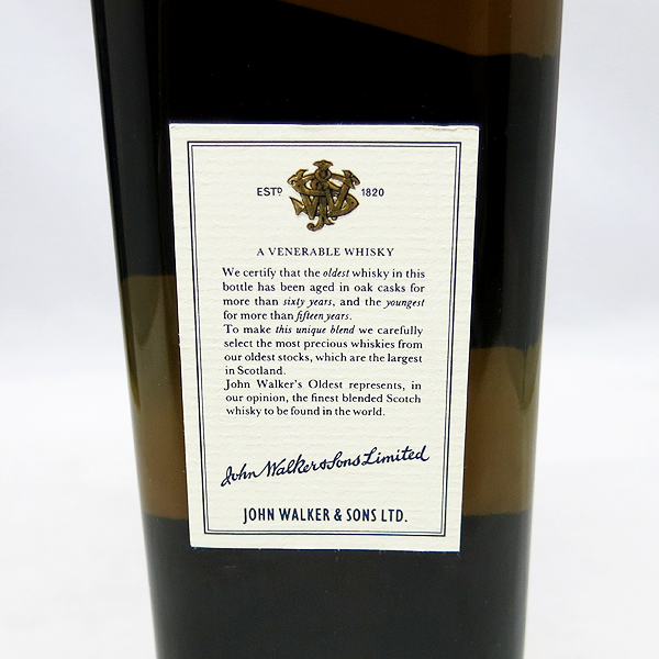 DKG古酒JOHN WALKER'S OLDEST AGED 15TO60YEARS ジョン ウォーカーズ