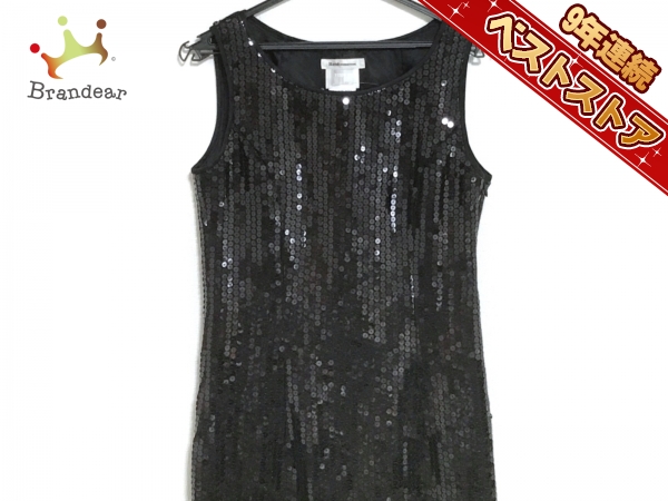 ルネ Rene ワンピース サイズ36 S 黒 レディース スパンコール/ TISSUE 美品