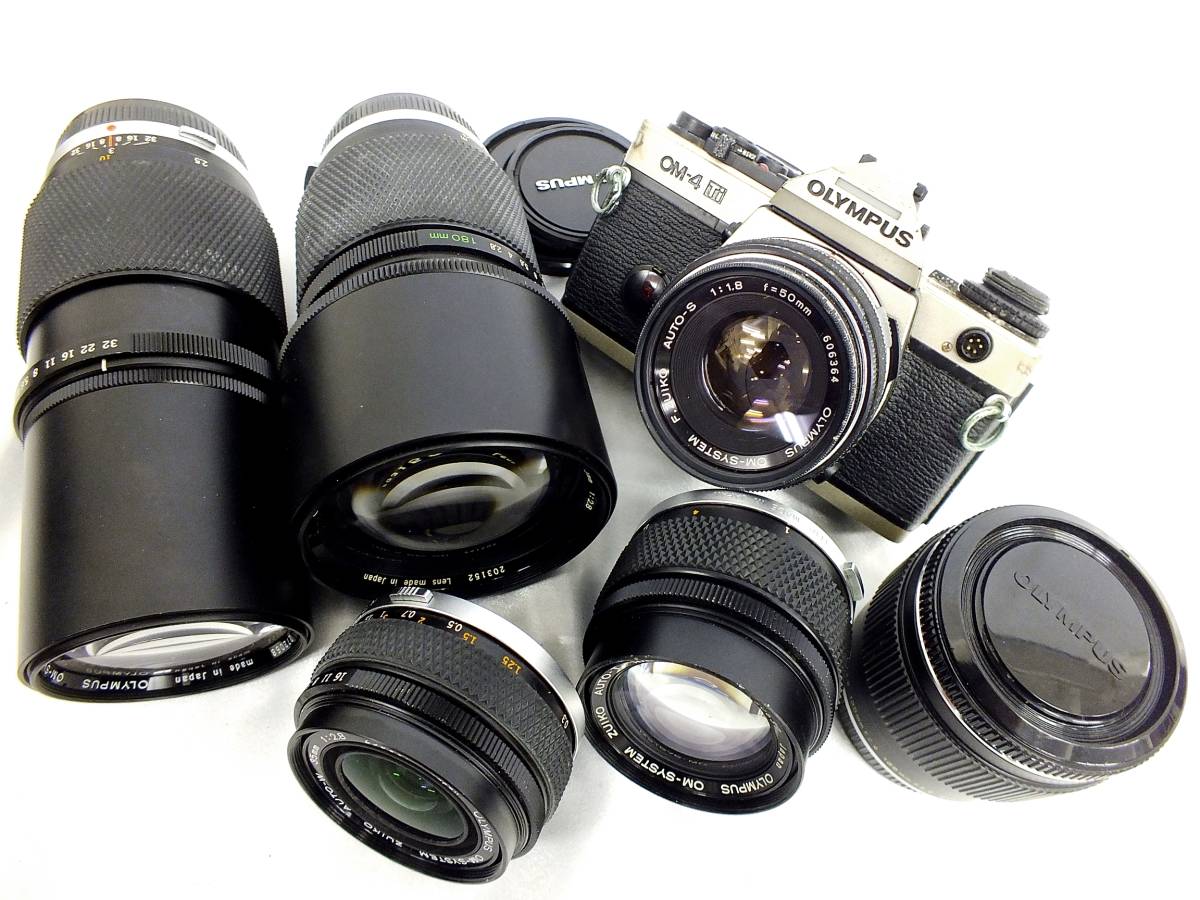 OLYMPUS オリンパス OM-4 Ti シルバー フィルム 一眼レフカメラ レンズ
